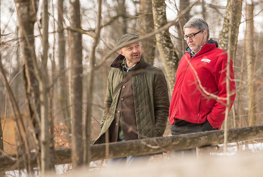 Gespräch im Wald